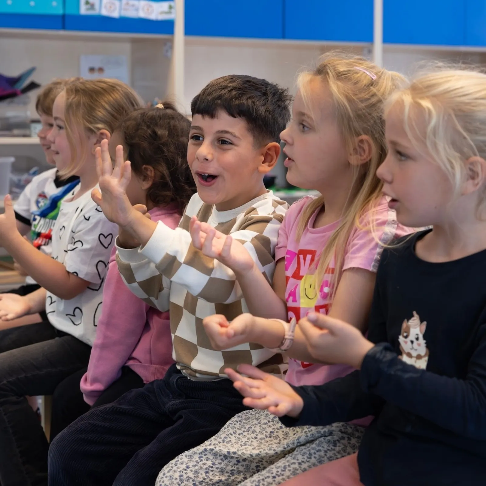 enthousiaste kinderen